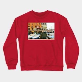 Castelletto Waterfront on Lake Garda in Italy Crewneck Sweatshirt